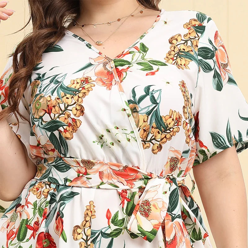 Vestido Plus Size Floral