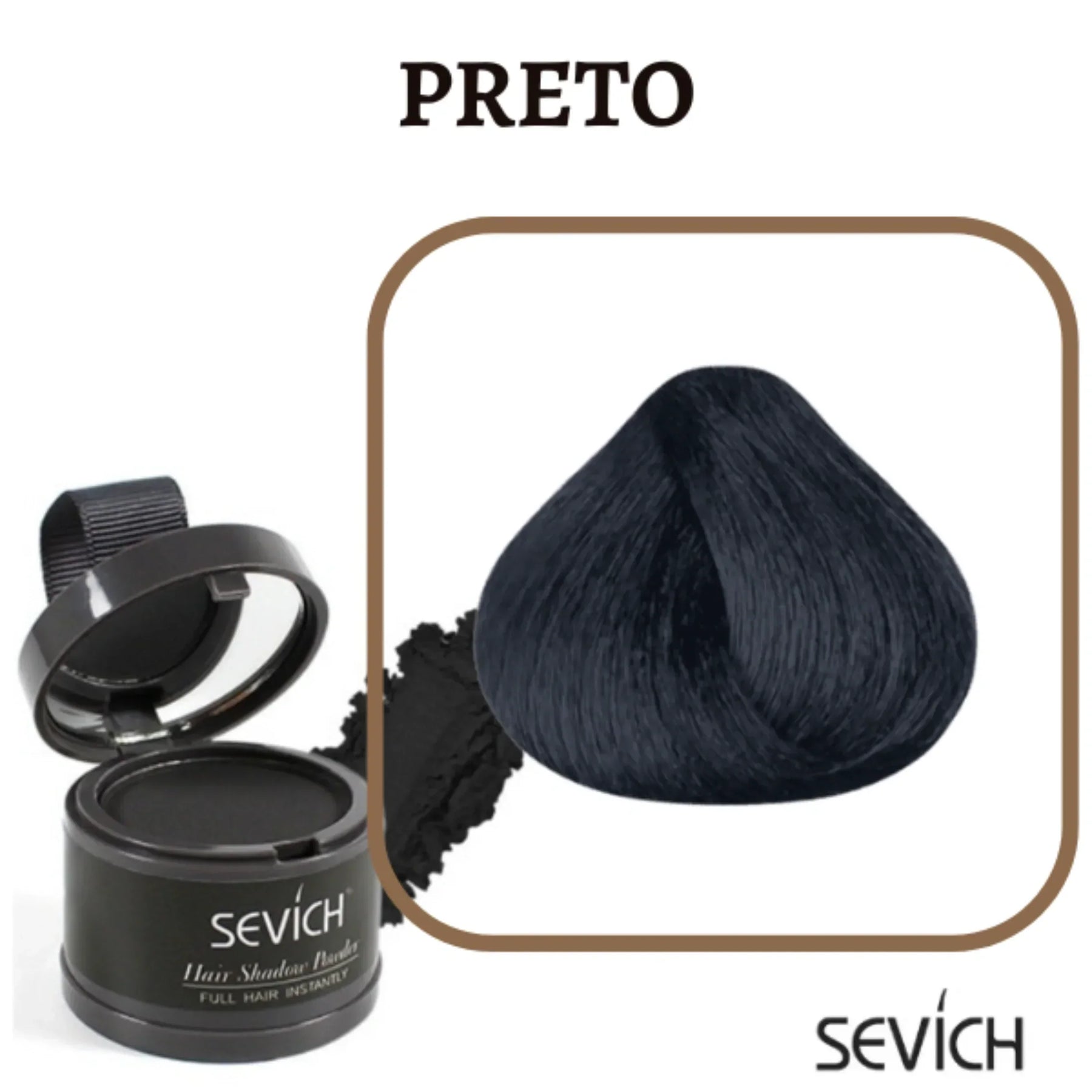 Sevích Marriê - Tinta de Cabelo em Pó [Compre 1 e Leve 2]